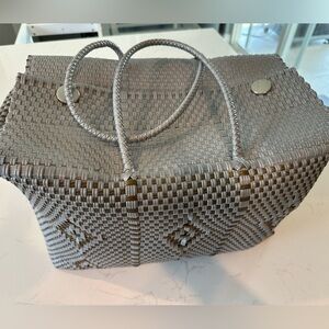 Handmade Mexican Woven Plastic Bag